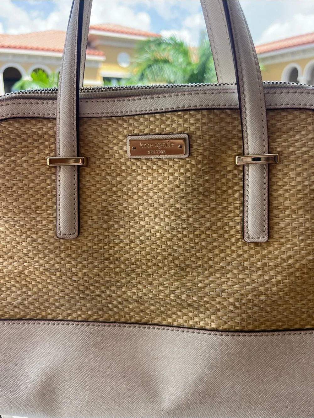 kate spade structured satchel